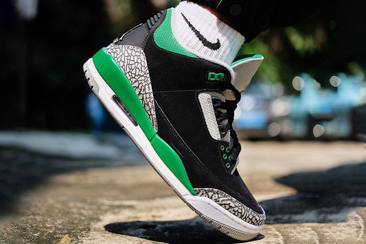 These On-Foot Pics of the Air Jordan 3 "Pine Green" Might Change Your Mind.