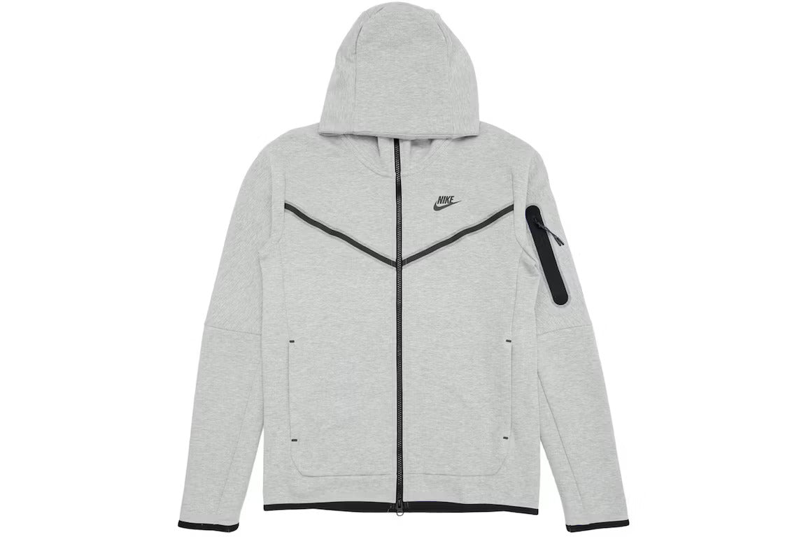 Nike Sportswear Tech Fleece Full-Zip Hoodie Heather Grey/Black CU4489-063
